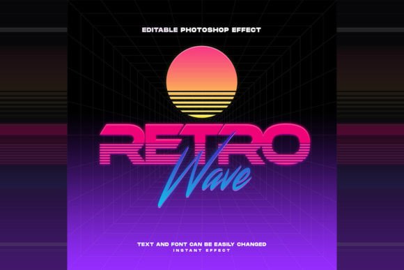 Download Retrowave Text Effect - Retrowave Collection