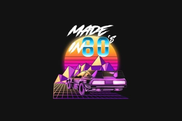 Download Made in 80s Retrowave T-shirt Design - Retrowave Collection