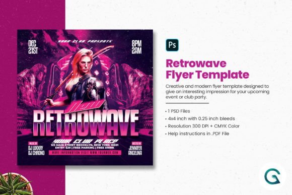 Download Retrowave Flyer - Retrowave Collection