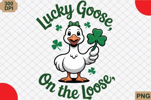 Download Funny Lucky Goose on the Loose PNG - Premium Bundle